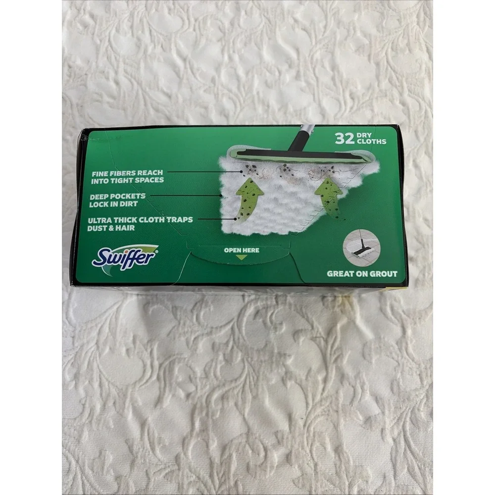 Swiffer Sweeper Heavy Duty Multi-Surface Dry Cloth Refills Floor Sweeping - 32ct